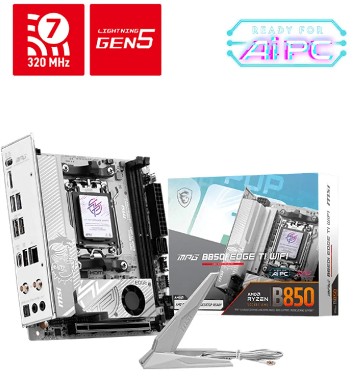 MSI B850I EDGE TI WIFI AMD B850 - mini-ITX Moederbord