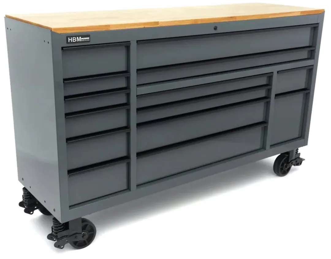 HBM H132623 Gereedschapswagen 14 Lades - 350kg Grijs
