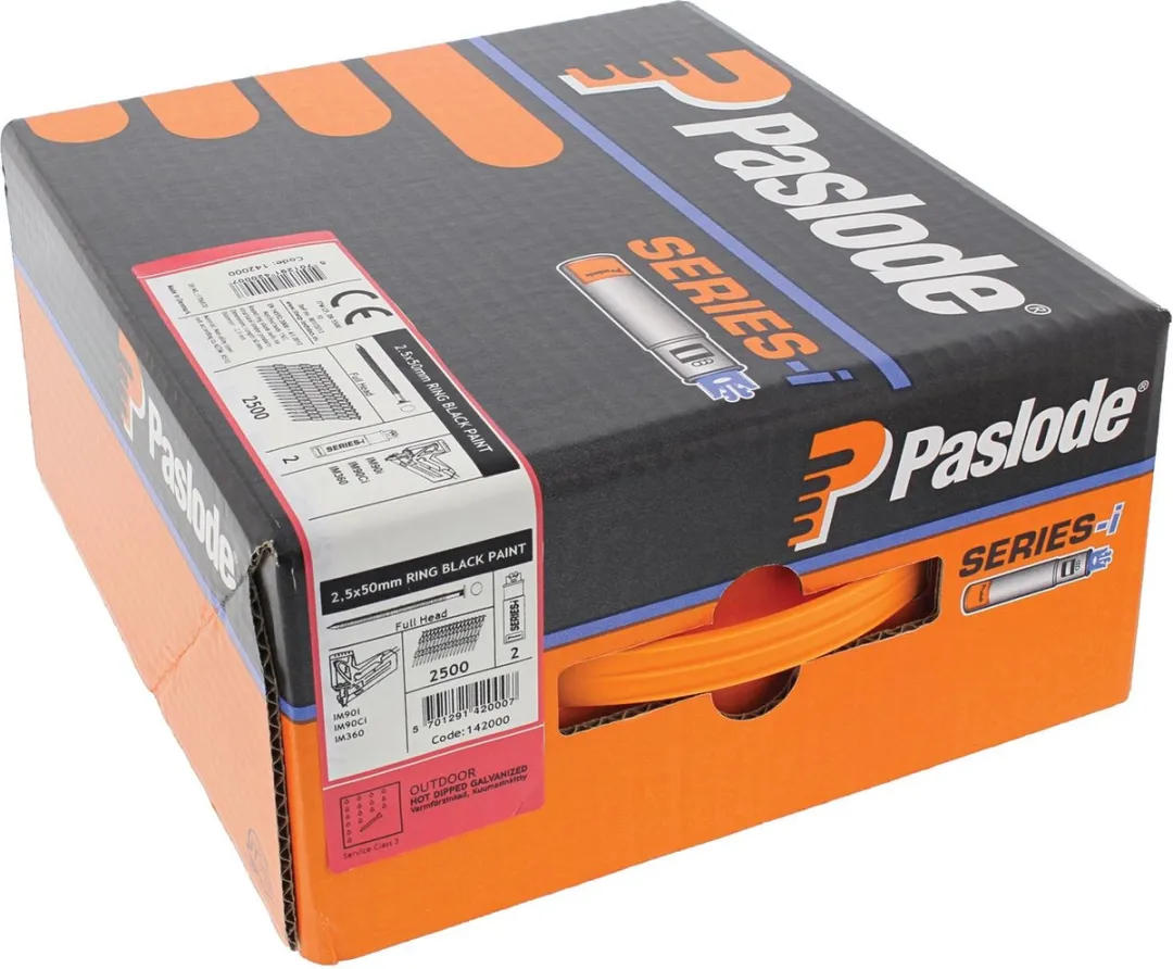 Paslode IM90 Ring Nagels 2.5x50mm - 2500 Stuks - Thermisch Verzinkt