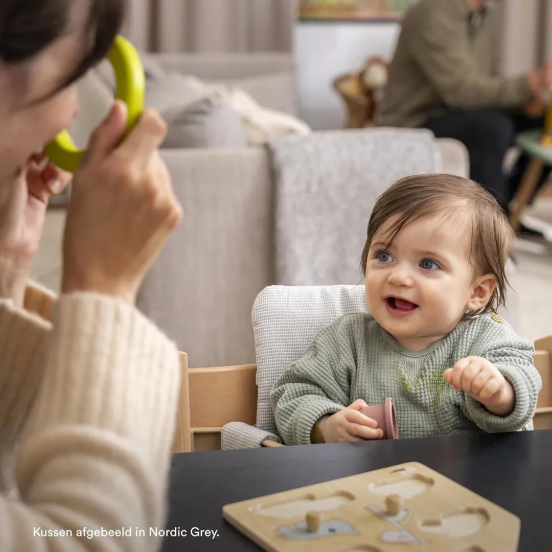Stokke Tripp Trapp Kinderstoel - Wit met OCS Star Silver Babyset