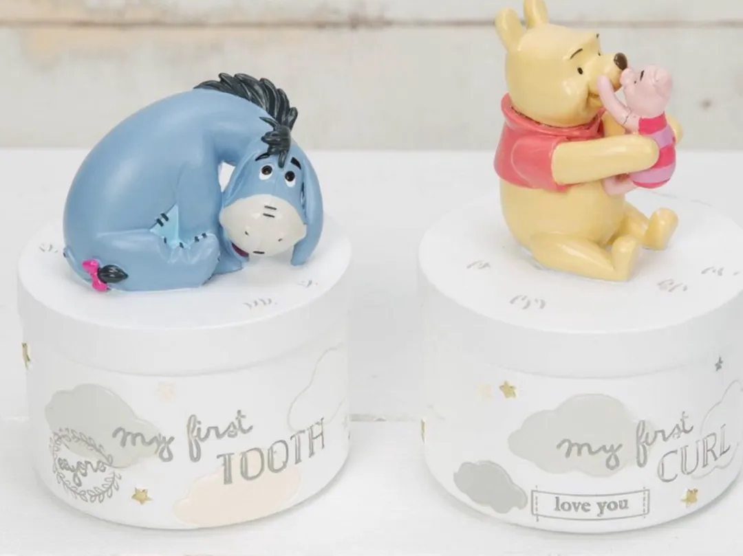 Disney Winnie de Pooh Tanden & Haarlokdoosje - 1 Set