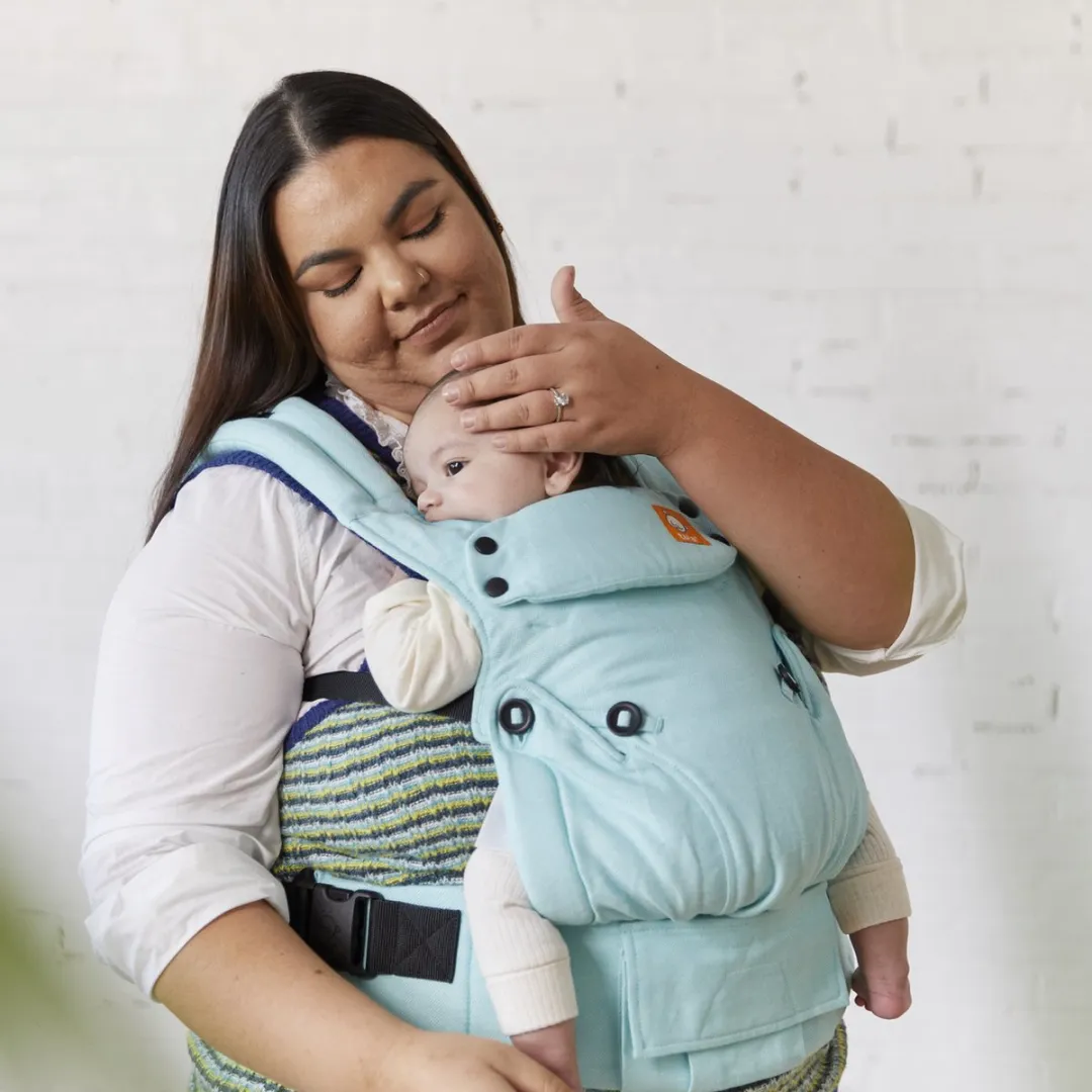 Tula Explore Linen Robin - ergonomische draagzak baby vanaf maat 56