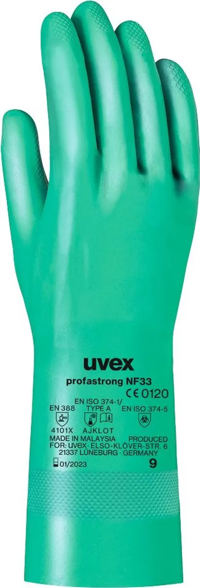 Uvex Profastrong NF33 Handschoenen - 12 paar - Maat 10 - Groen