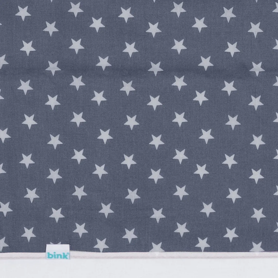 BINK Bedding Ledikantlaken Stars Grijs 100x150cm