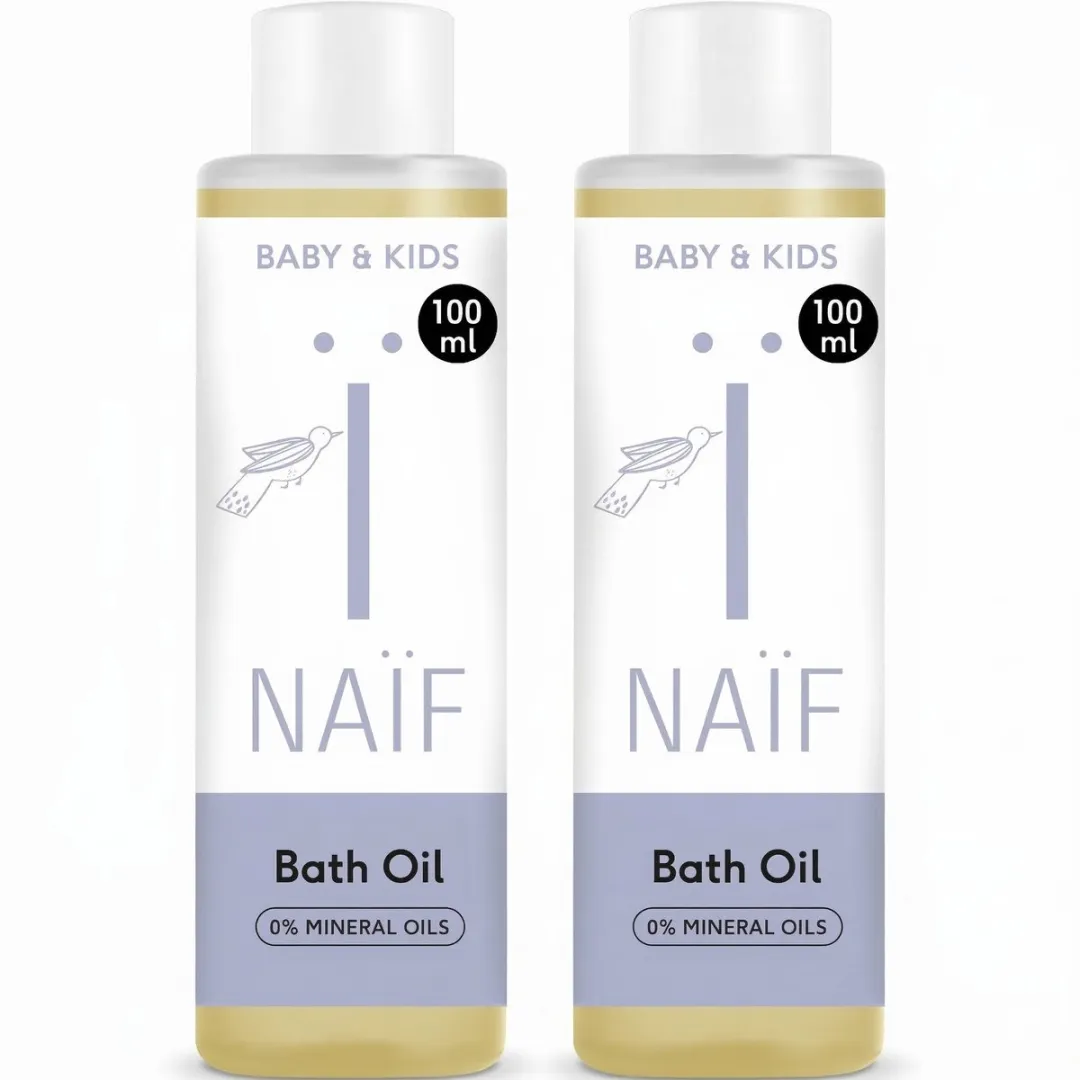 Naïf Badolie Voordeelset - Baby's & Kind - Natuurlijke Ingrediënten - Hydraterend - Verzachtend - 2x100ml