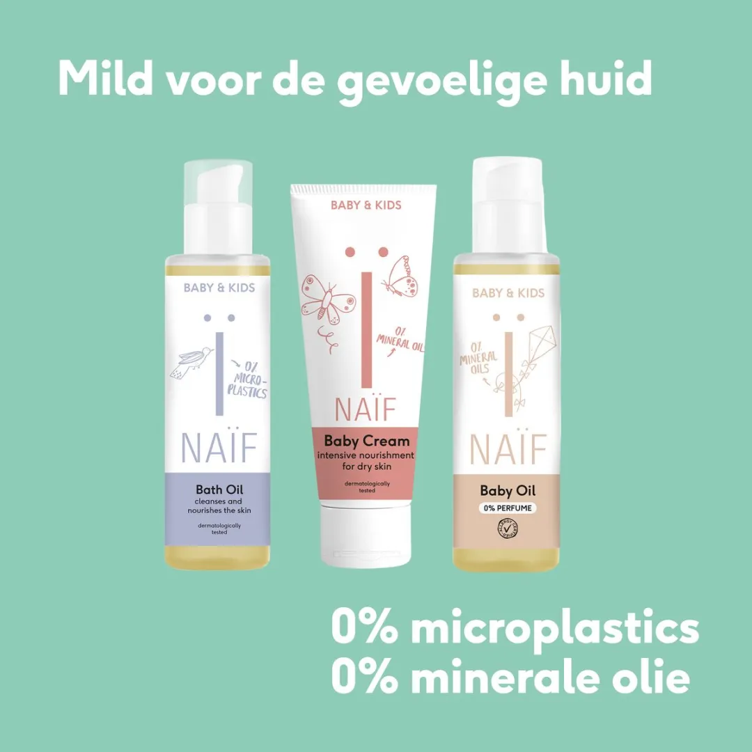 Naïf Badolie Voordeelset - Baby's & Kind - Natuurlijke Ingrediënten - Hydraterend - Verzachtend - 2x100ml