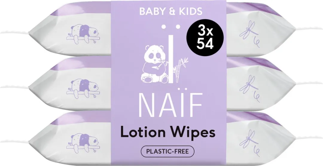 Naïf Plasticvrije Lotion Billendoekjes