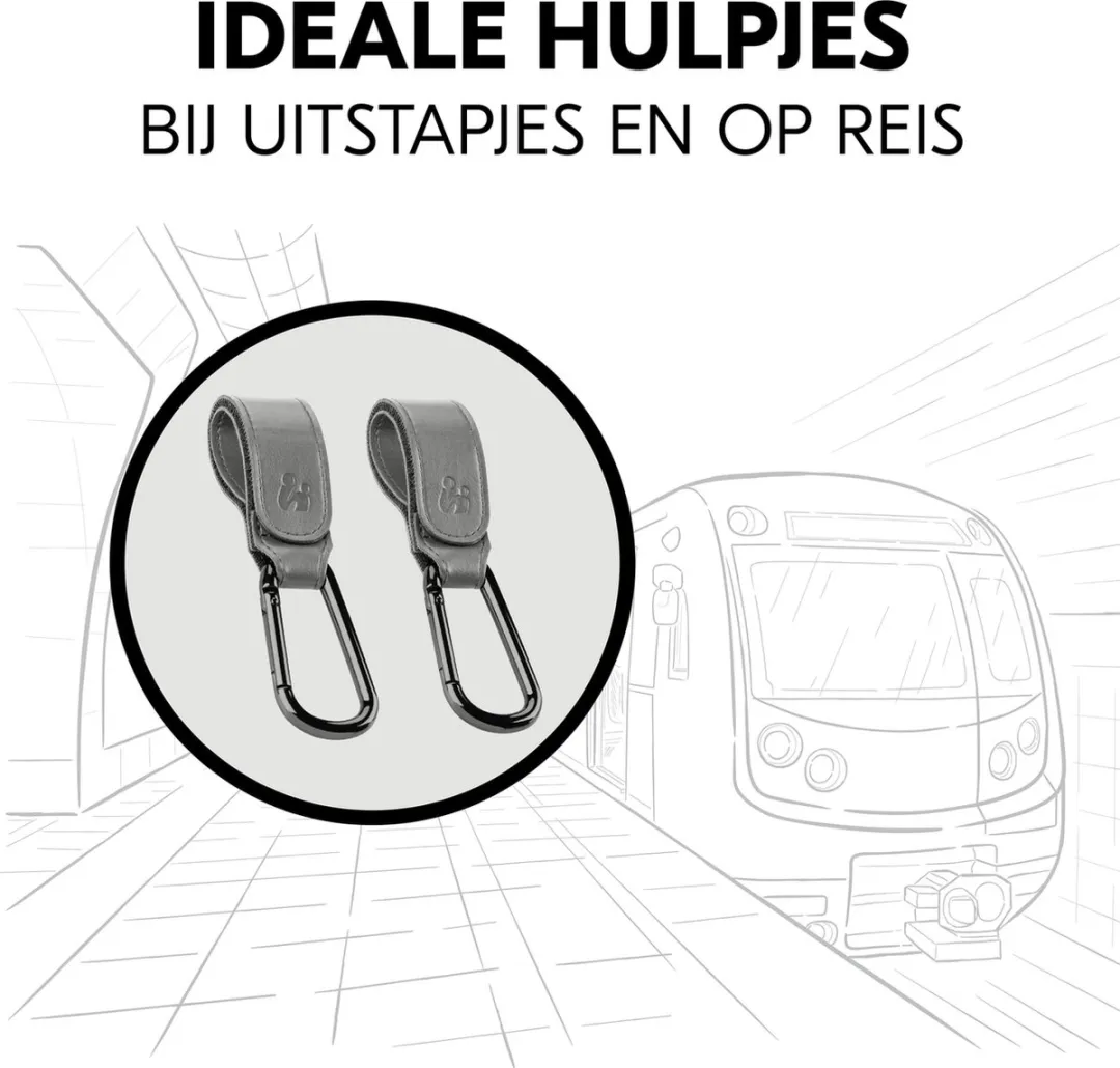 Hauck Pushchair Hooks - Kinderwagenaccessoires - Grijs
