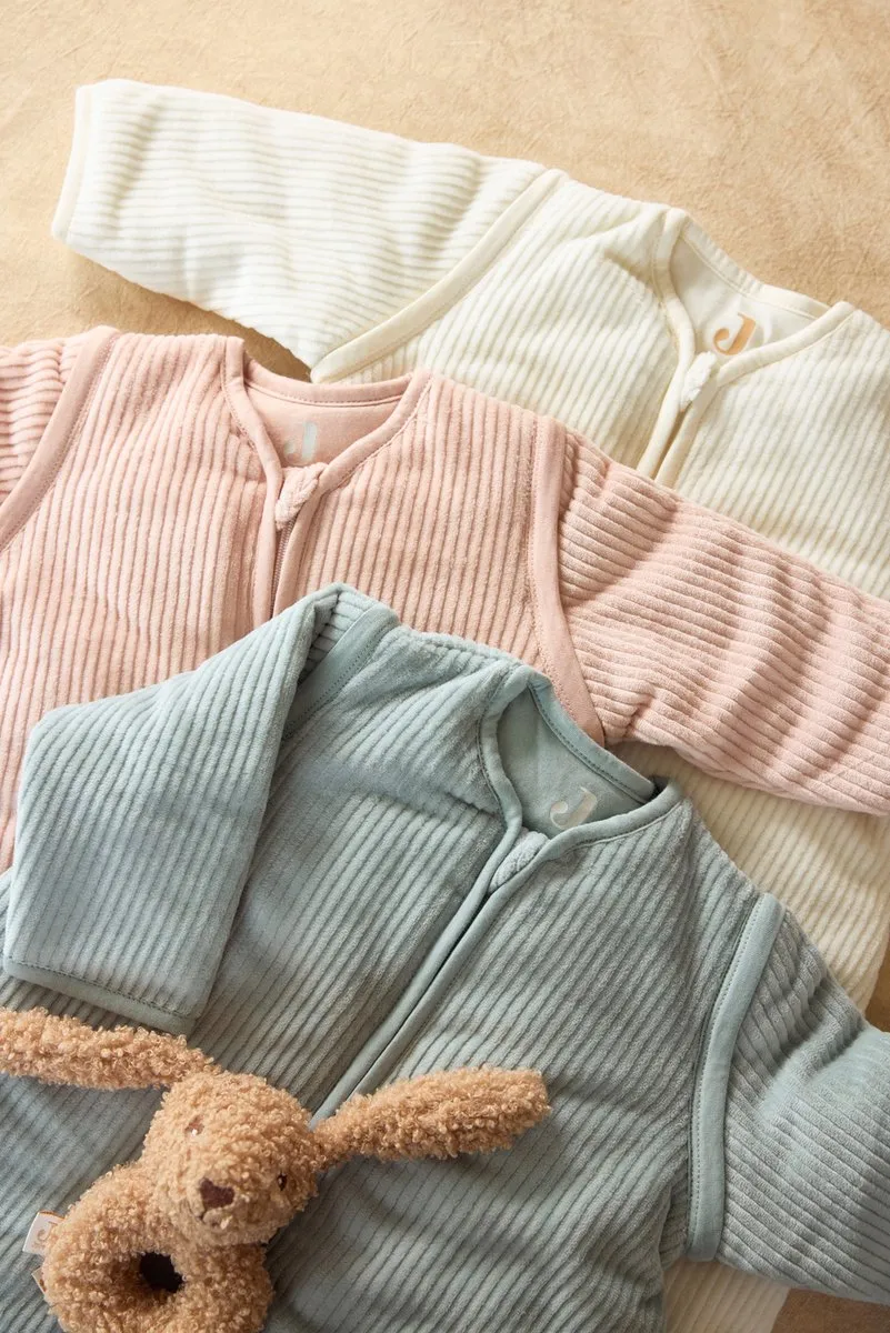 Jollein Baby Slaapzak Winter 110cm Rib Sea Green - Afritsbare mouw - afbeelding 6 van 6
