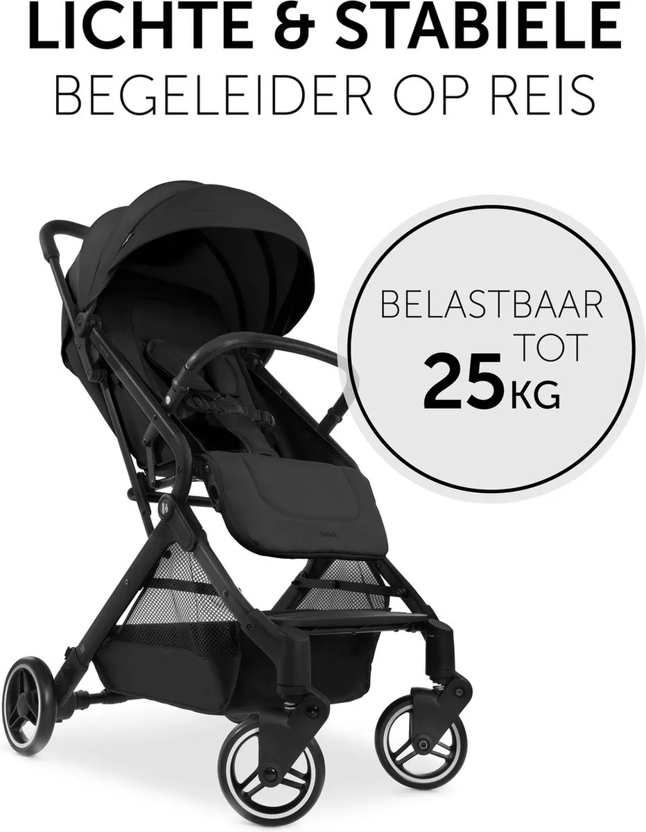 Hauck Travel N Care Buggy - Zwart - afbeelding 2 van 6