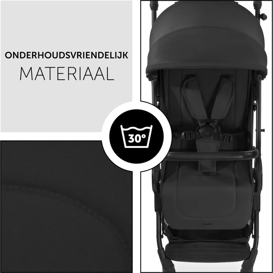 Hauck Travel N Care Buggy - Zwart - afbeelding 3 van 6