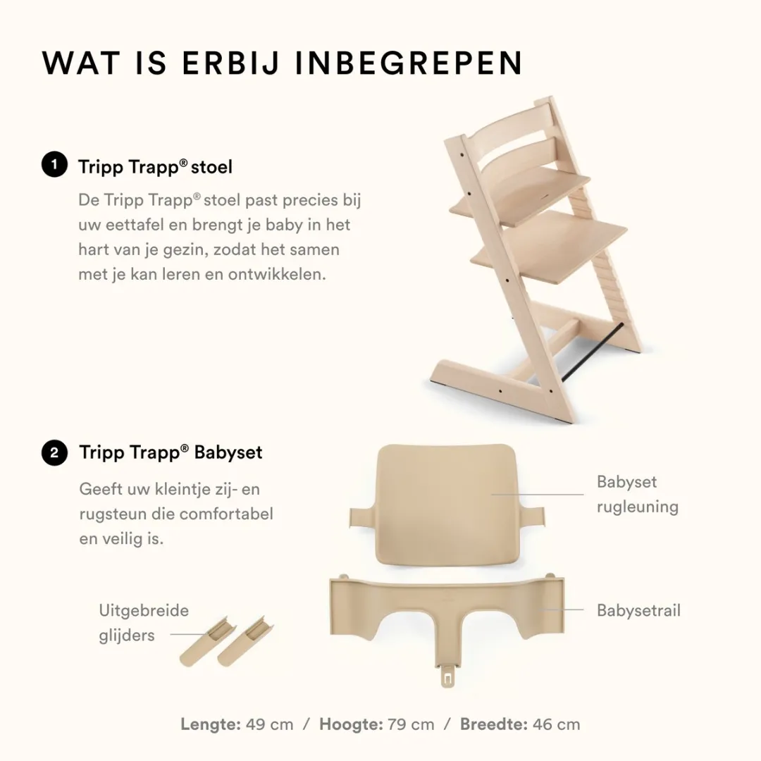Stokke Tripp Trapp Kinderstoel - Babyset2 Wit