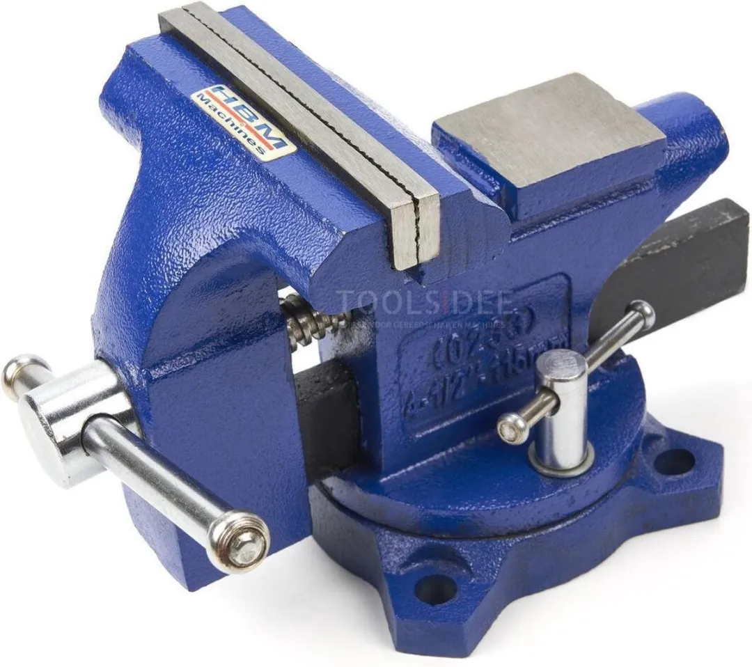 HBM 115mm Bankschroef met Pijpklem
