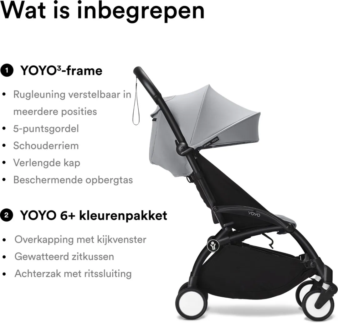 Stokke YOYO3 Kinderwagen - Stone
