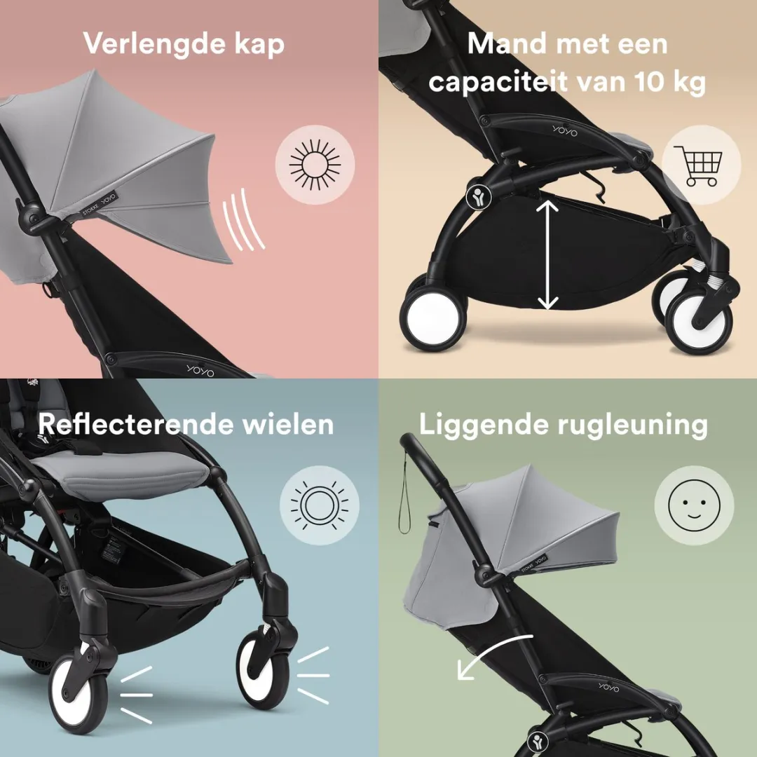 Stokke YOYO3 Kinderwagen - Stone