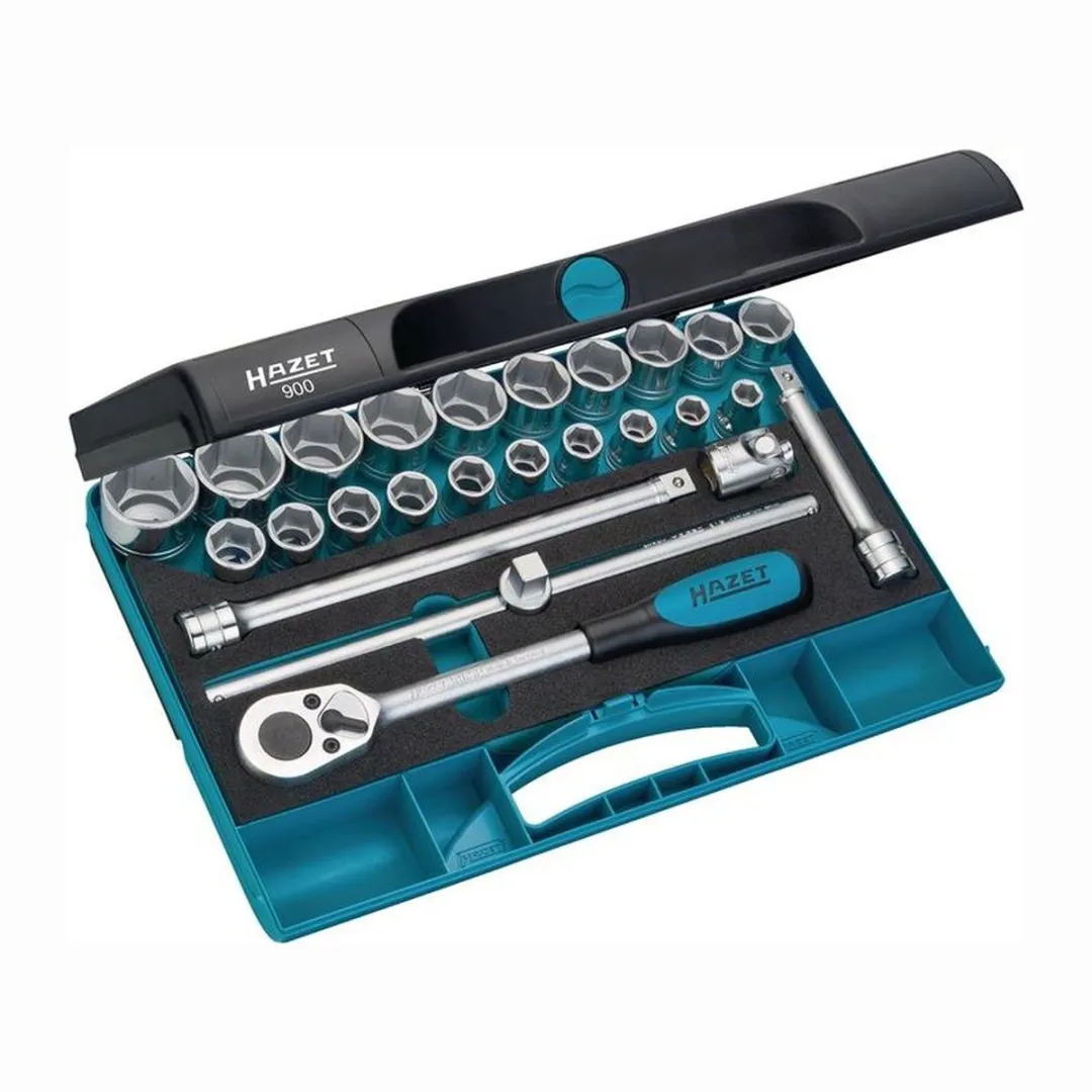 Hazet Doppenassortiment 25-delig 1/2" Ratelsleutel - Blauw/Zwart - afbeelding 2 van 5
