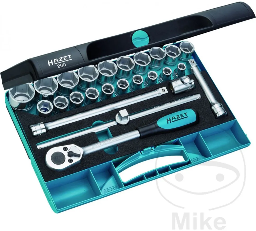 Hazet Doppenassortiment 25-delig 1/2" Ratelsleutel - Blauw/Zwart - afbeelding 5 van 5