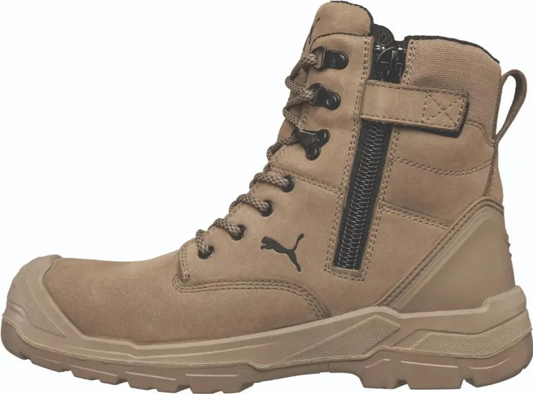 PUMA Conquest Stone Hoog S3 - Beige - 43