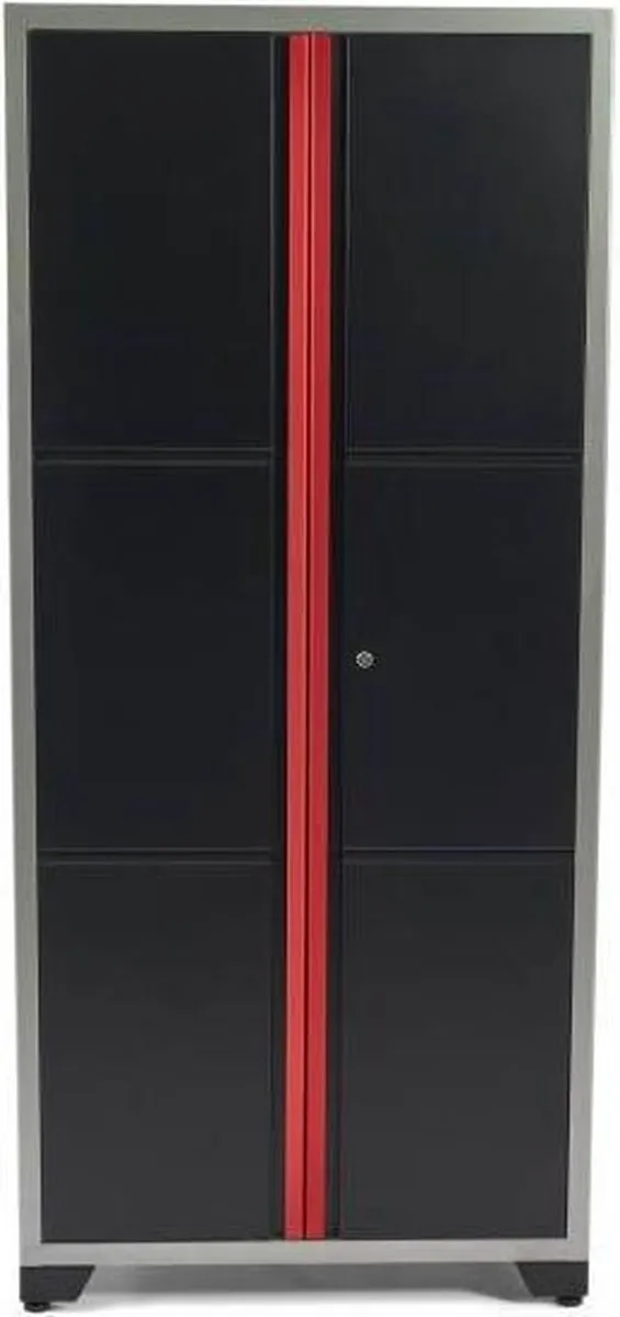 HBM Deluxe Dubbele Gereedschapskast - Zwart/Grijs
