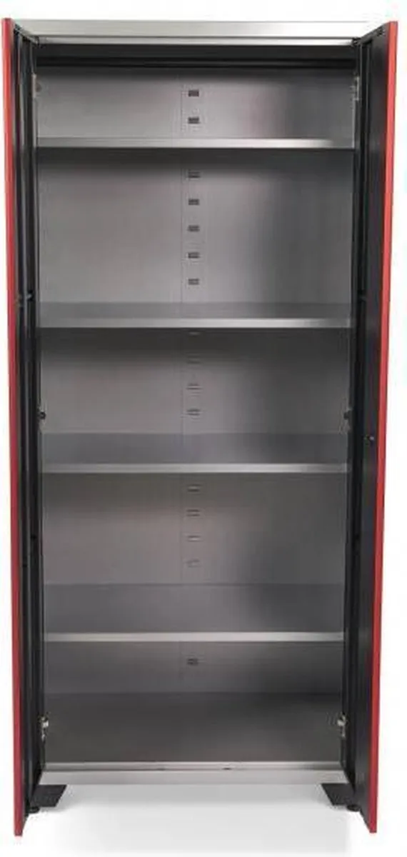 HBM Deluxe Dubbele Gereedschapskast - Zwart/Grijs