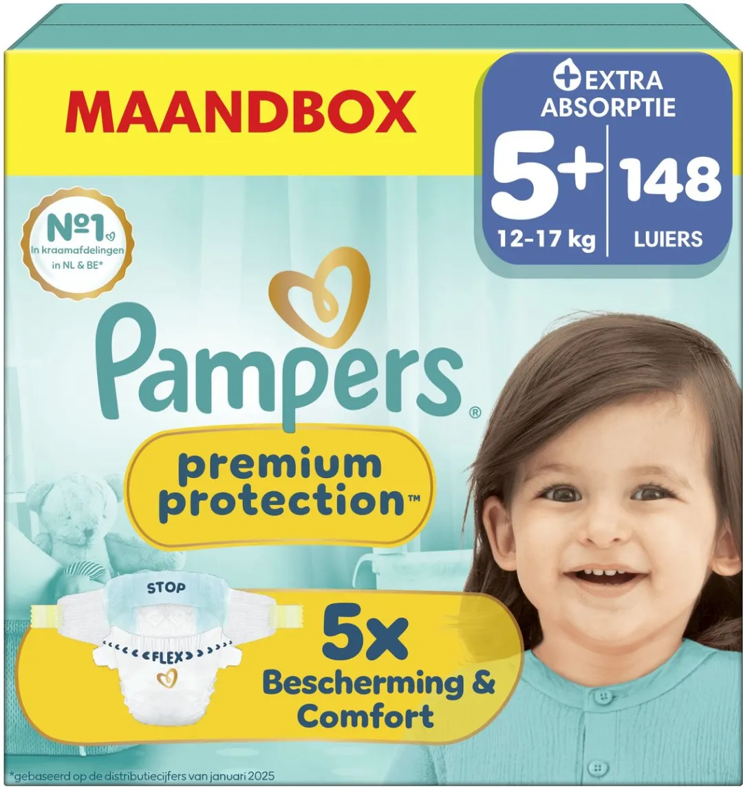 Pampers Premium Protection Maat 5+ Luiers