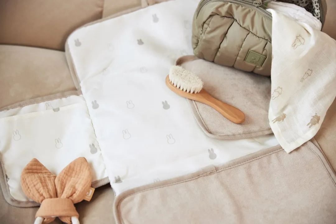 Jollein x Nijntje Verschoningsmat Badstof Miffy - Nougat