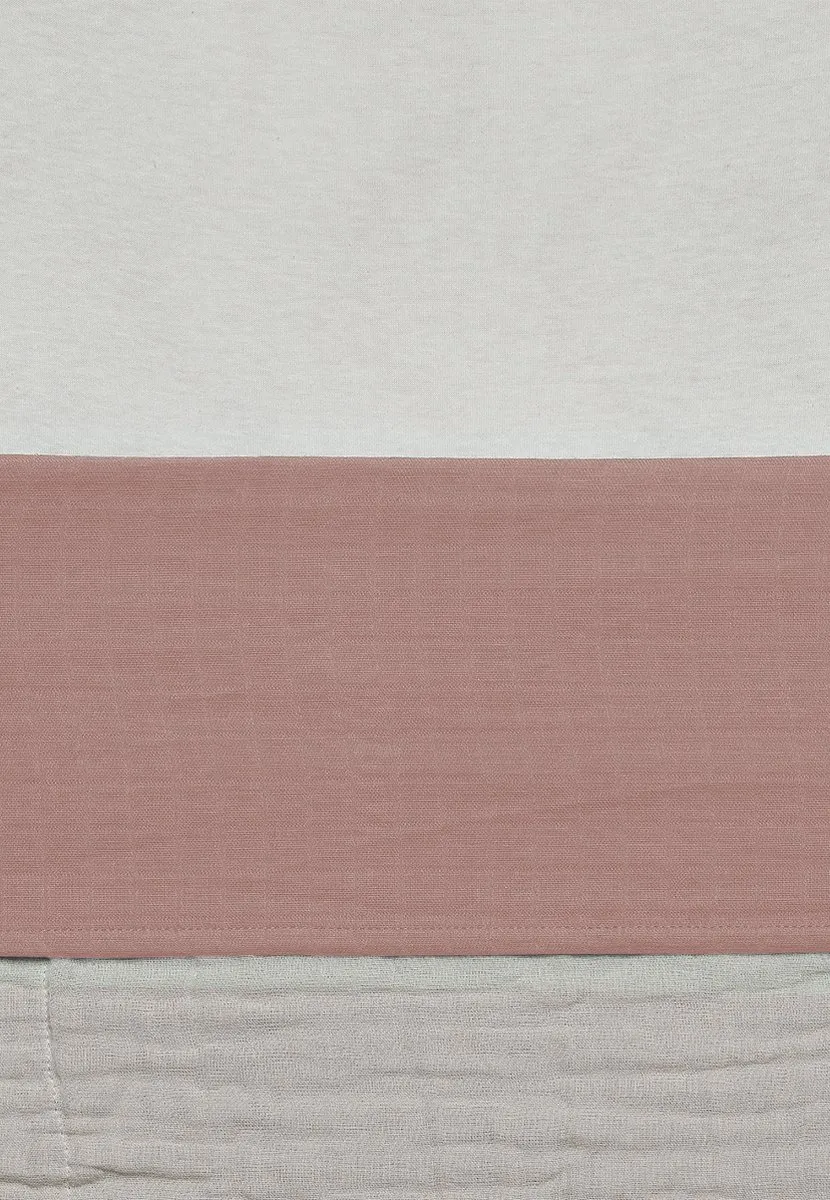 Jollein Baby Laken Ledikant 120x150cm Wrinkled - Rosewood