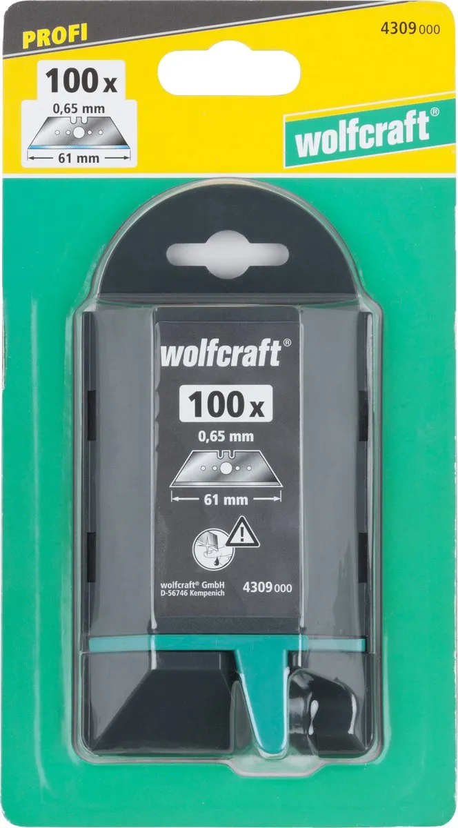Wolfcraft Reservemesjes 4309000 - 100 Stuks