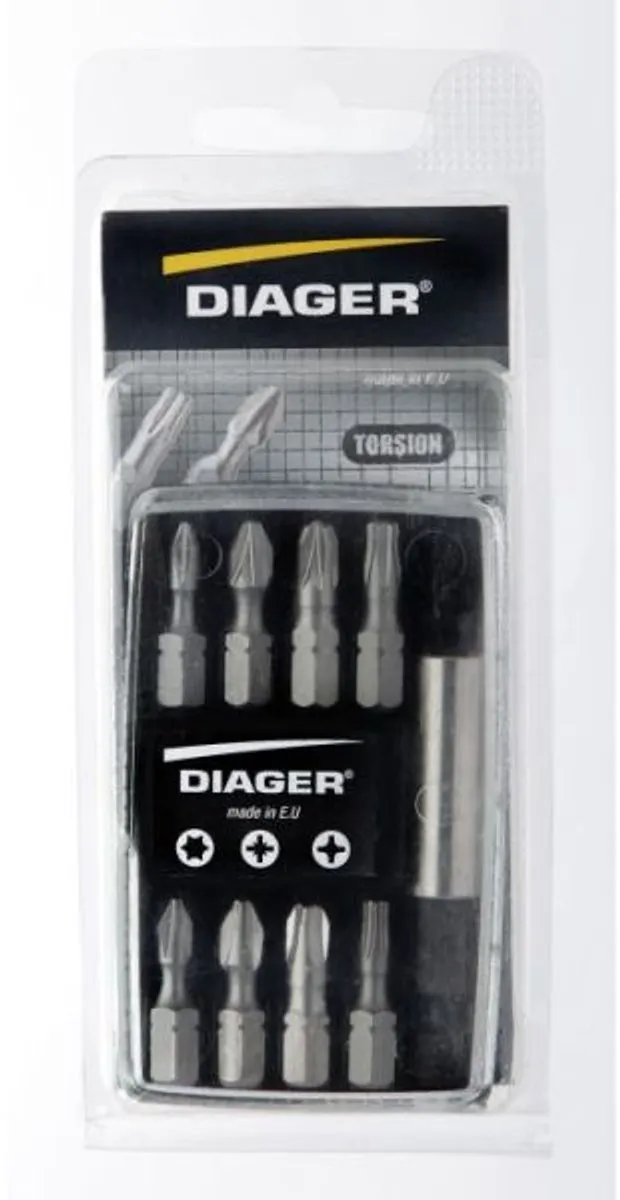 Diager Bitset 9-delig PZ-PH-Torx T20