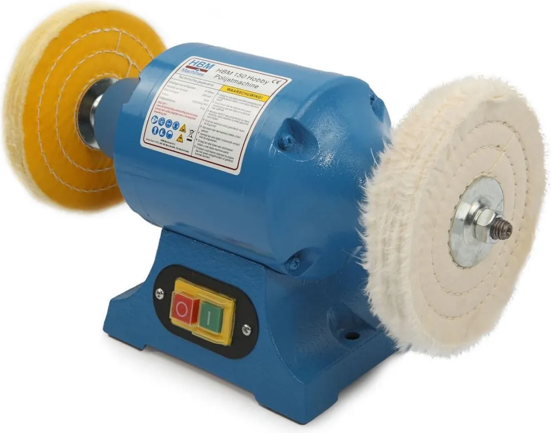 HBM 150mm Hobby Polijstmachine 350W - 2 Accessoires