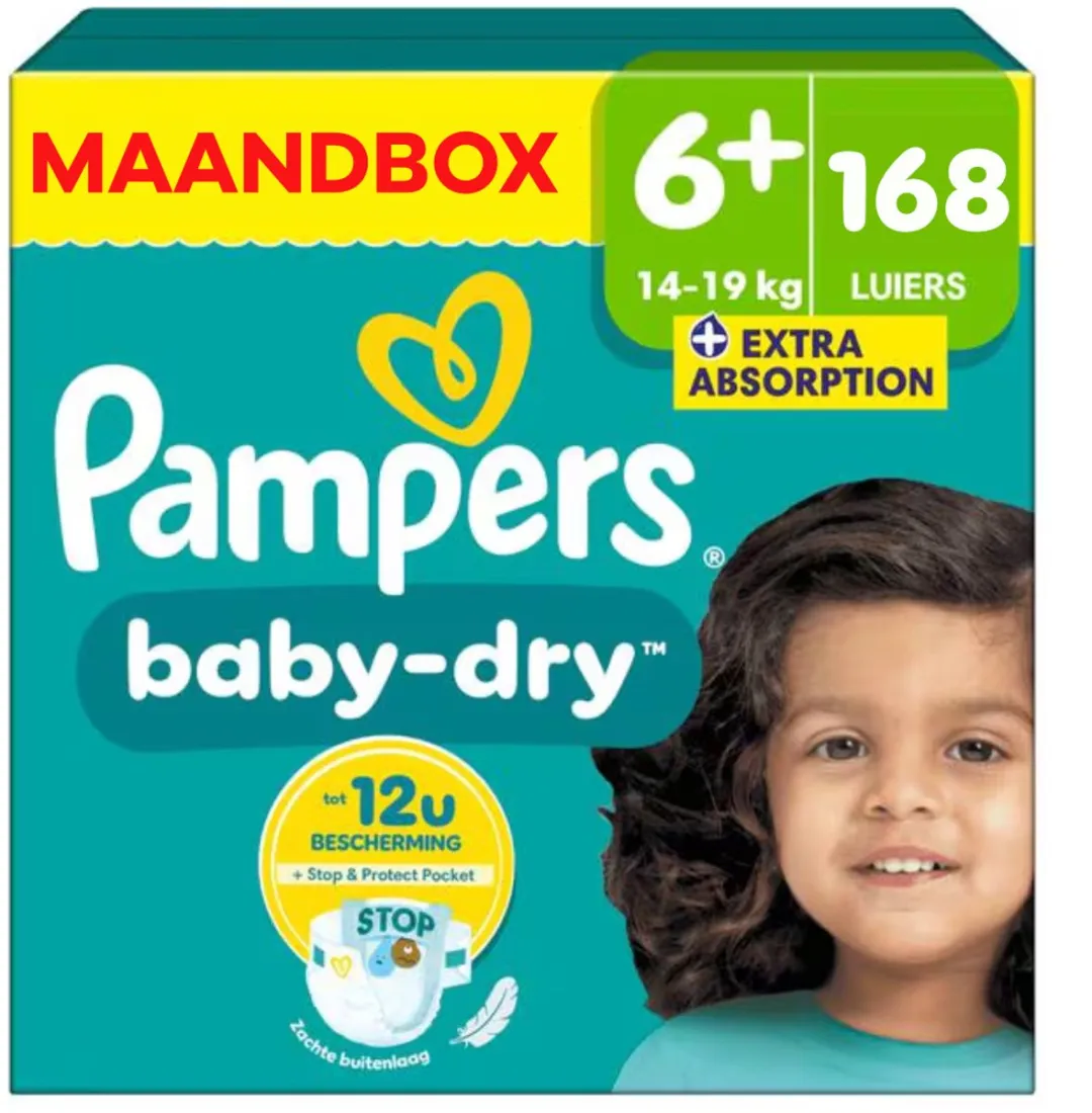 Pampers Baby Dry Maat 6+ Luiers