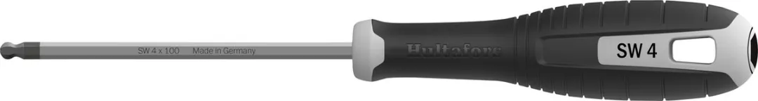 Hultafors Binnenzeskant Kogelkop Schroevendraaier 4.0x100mm - SW4