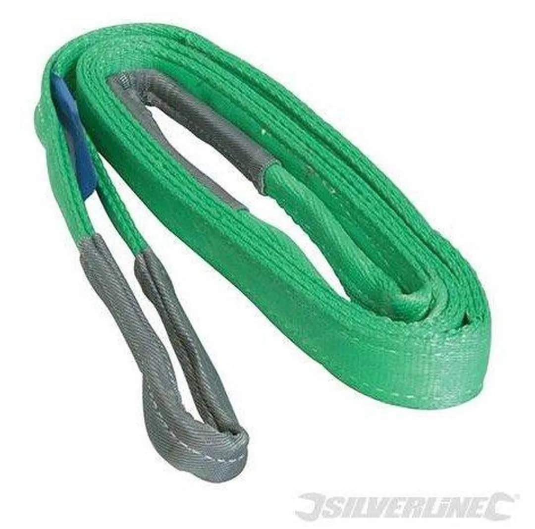 Silverline Hijsband 2 Ton 2m - Groen
