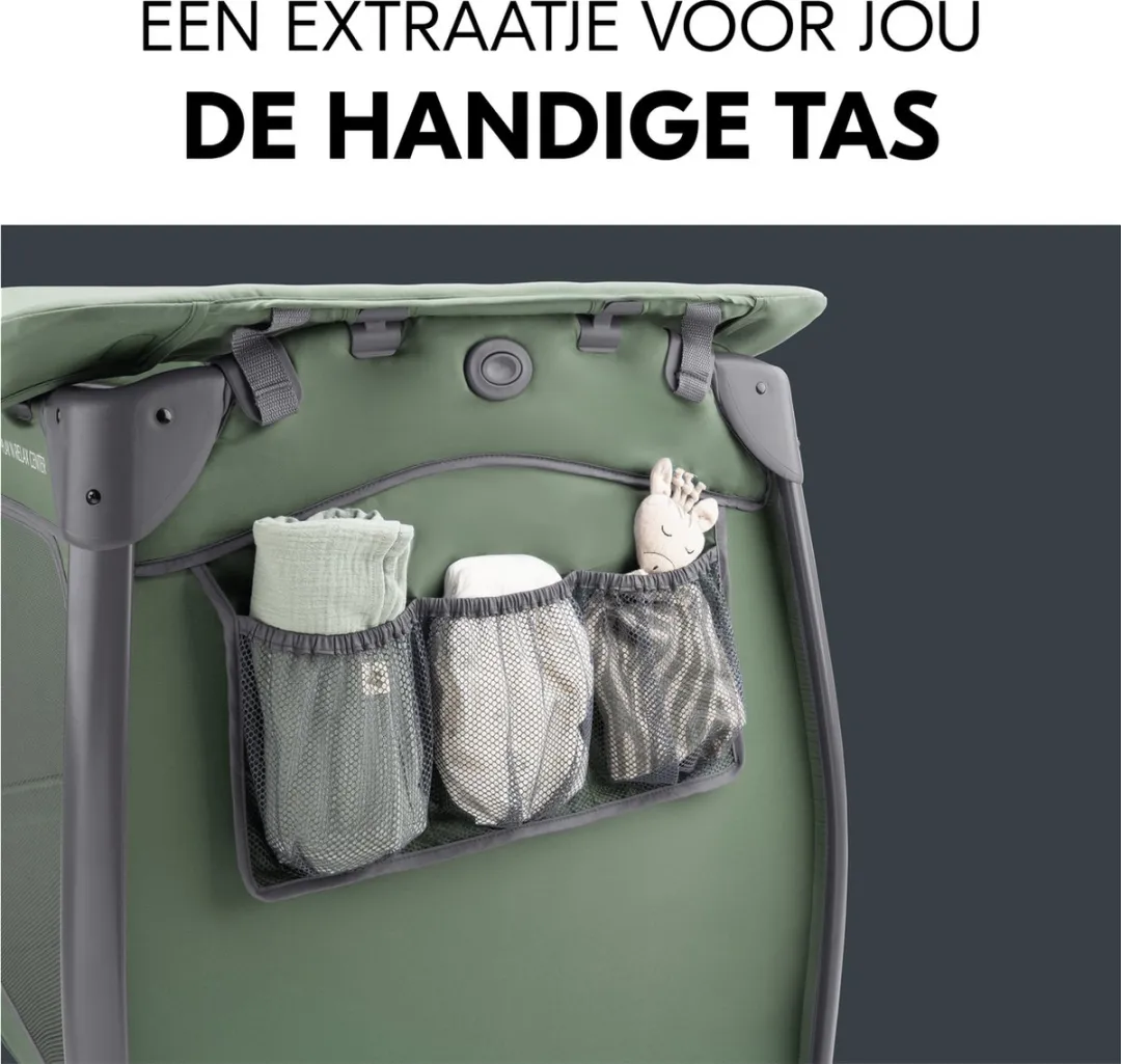 Hauck Play N Relax Center Campingbedje - Dark Green - afbeelding 6 van 6