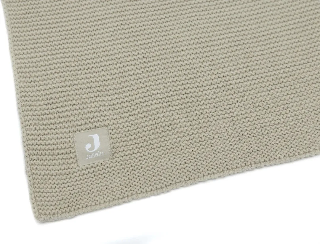 Jollein Deken Wieg 75x100cm Basic Knit - Olive Green