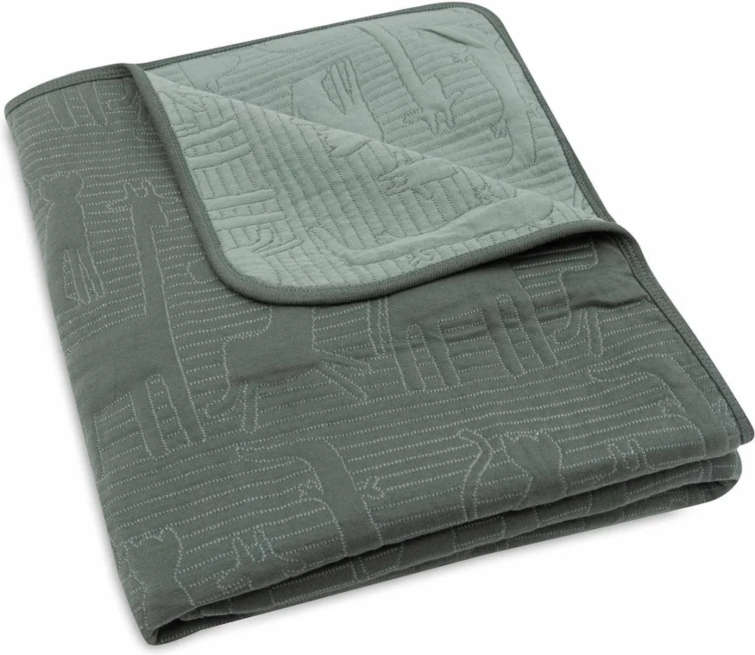Jollein Deken Ledikant Jungle Jambo 100x150cm - Ash Green/Laurel