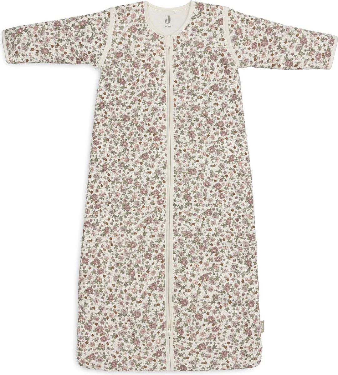 Jollein Baby Slaapzak Winter 110cm Retro Flowers - Met afritsbare mouw