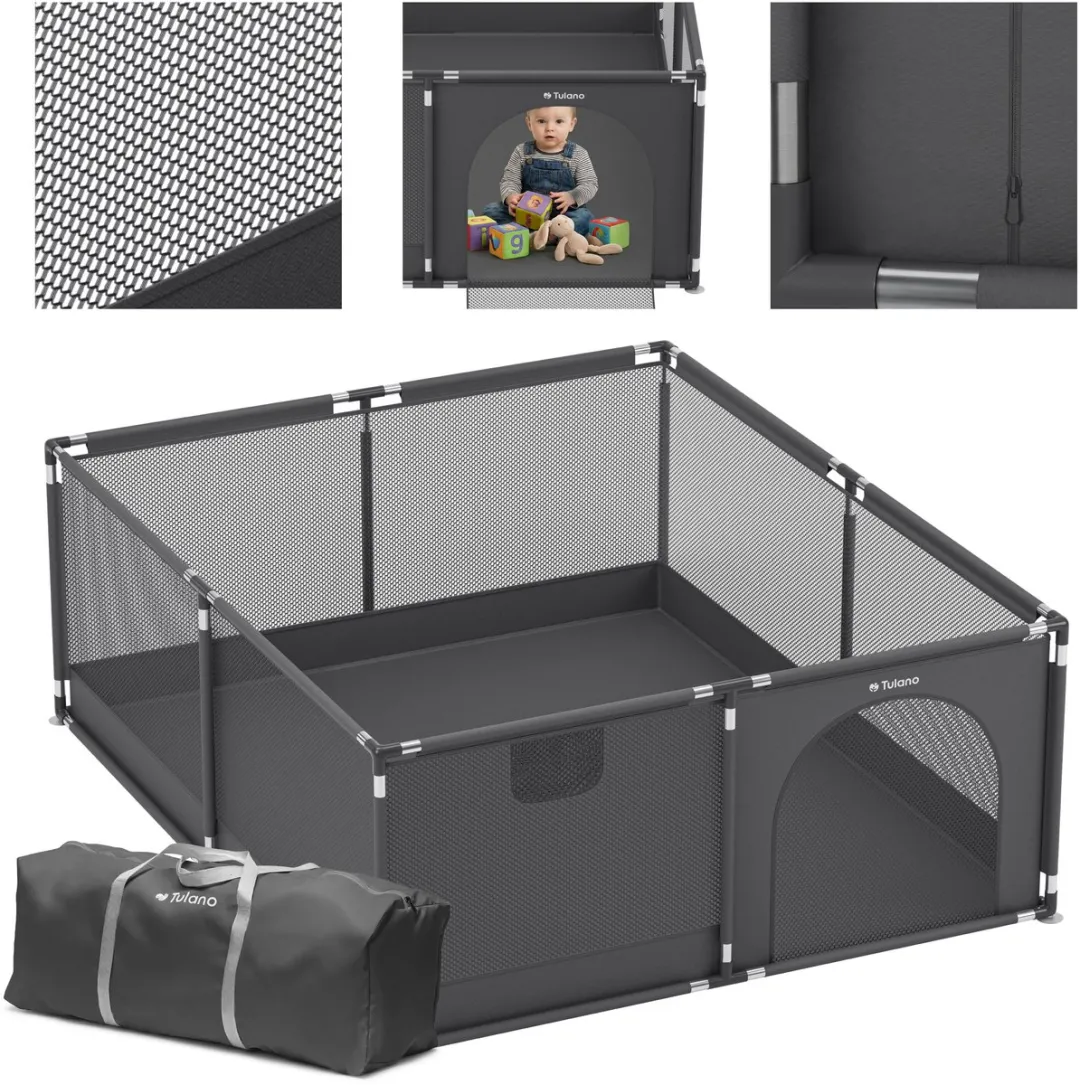 Tulano Cozy 25 Babybox 150x180cm - Grafiet - 6-36 maanden