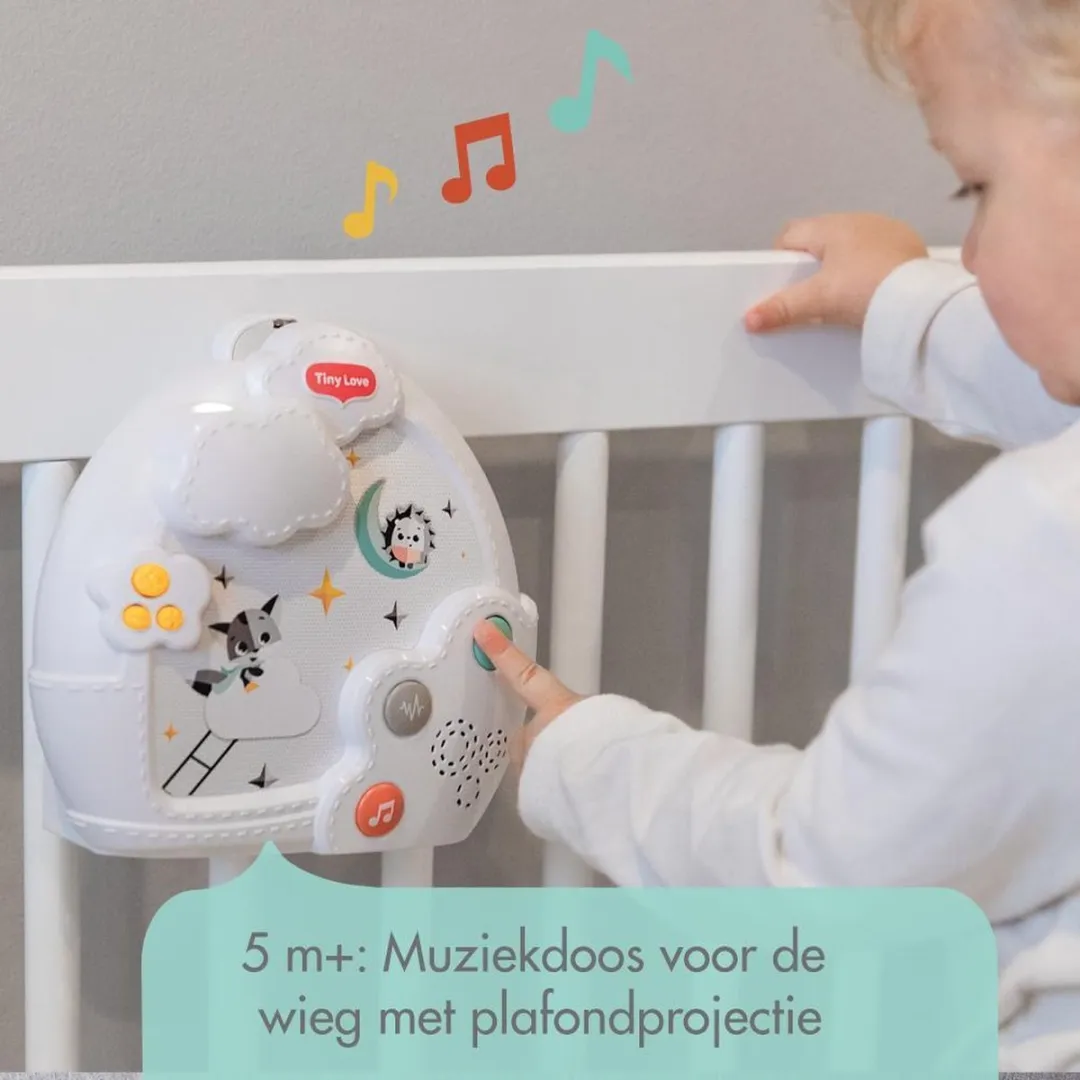 Tiny Love Magical Night Muziekmobiel - Zwart/Wit
