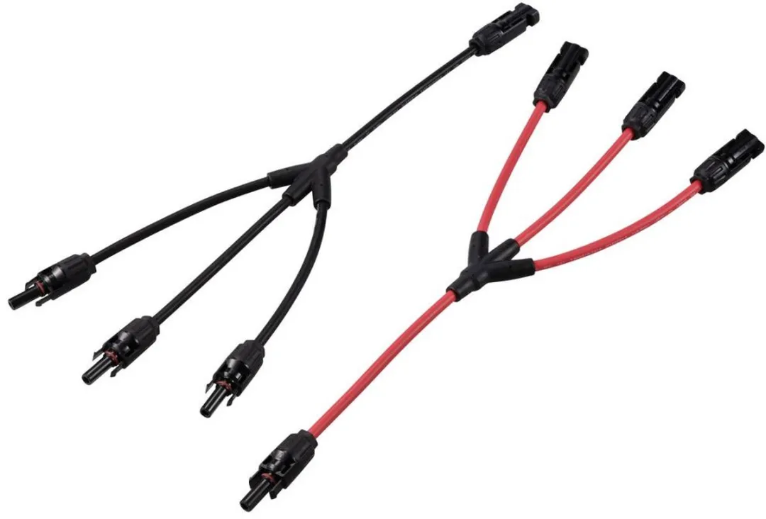 Tru Components TC-12195664 Y-Verdeler PV-Stekkers - Zwart/Rood