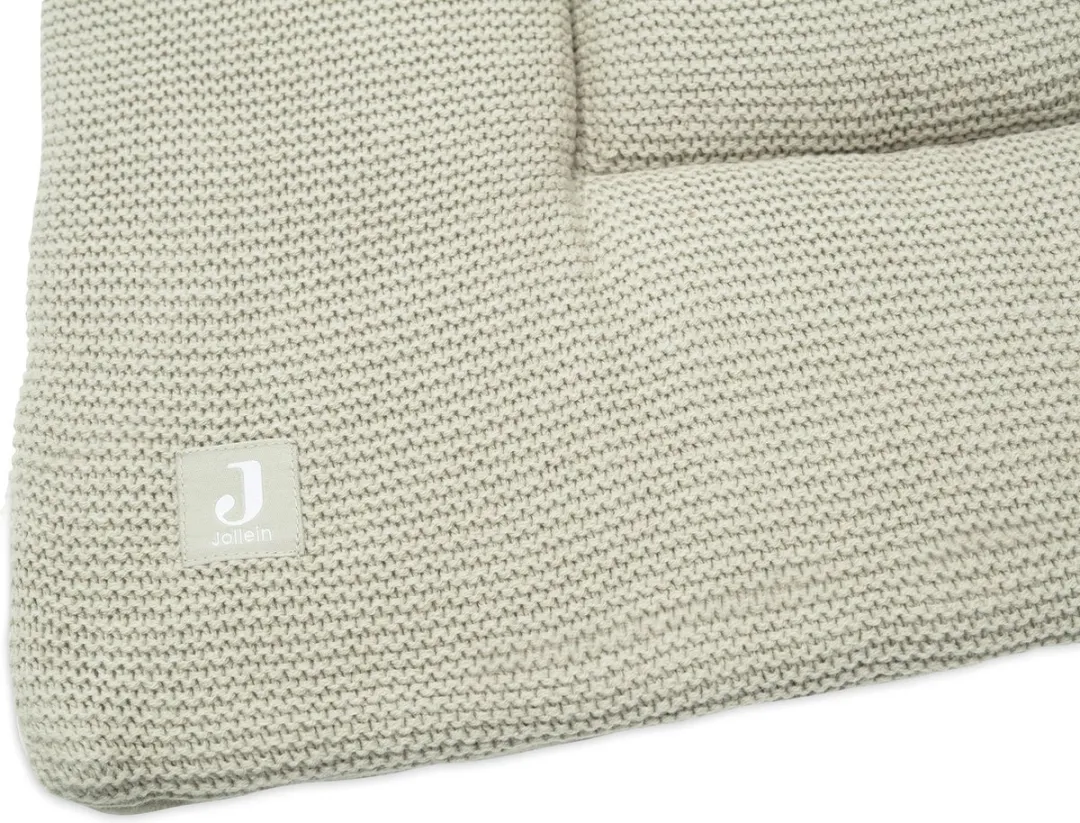 Jollein Boxkleed 75x95cm - Basic Knit - Olive Green