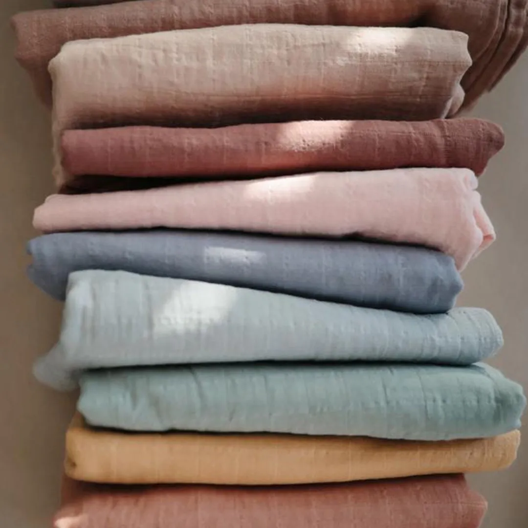 Mushie Hydrofiele Doek XL 120x120cm - Rose Vanilla