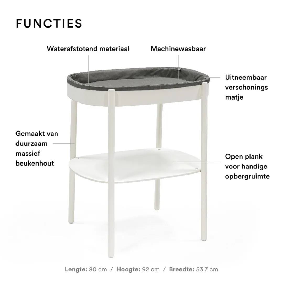 Stokke Sleepi Verschoontafel - Wit - Inclusief kussen