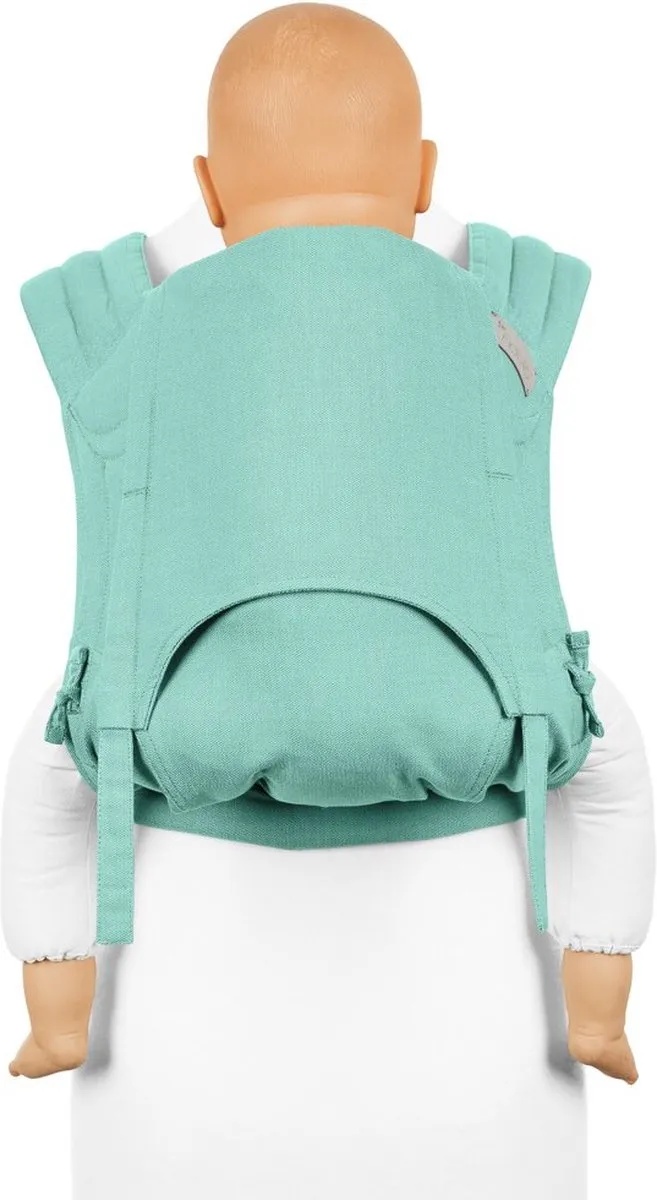 Fidella Fly Tai - Mei Tai Ergonomische Draagzak - combinatie draagzak - Chevron - mint - voor peuters