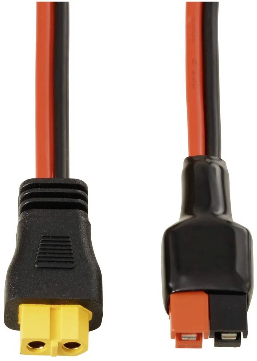 Tru Components XT60 Accuaansluiting TC-13619312 - 0,5m - Zwart/Rood