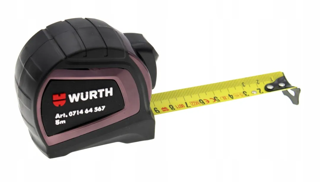 Würth Rolate Rolmaat 3m x 16mm - Geel/Rood/Zwart