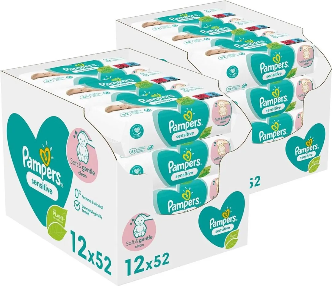 Pampers Sensitive Billendoekjes 1248 Stuks