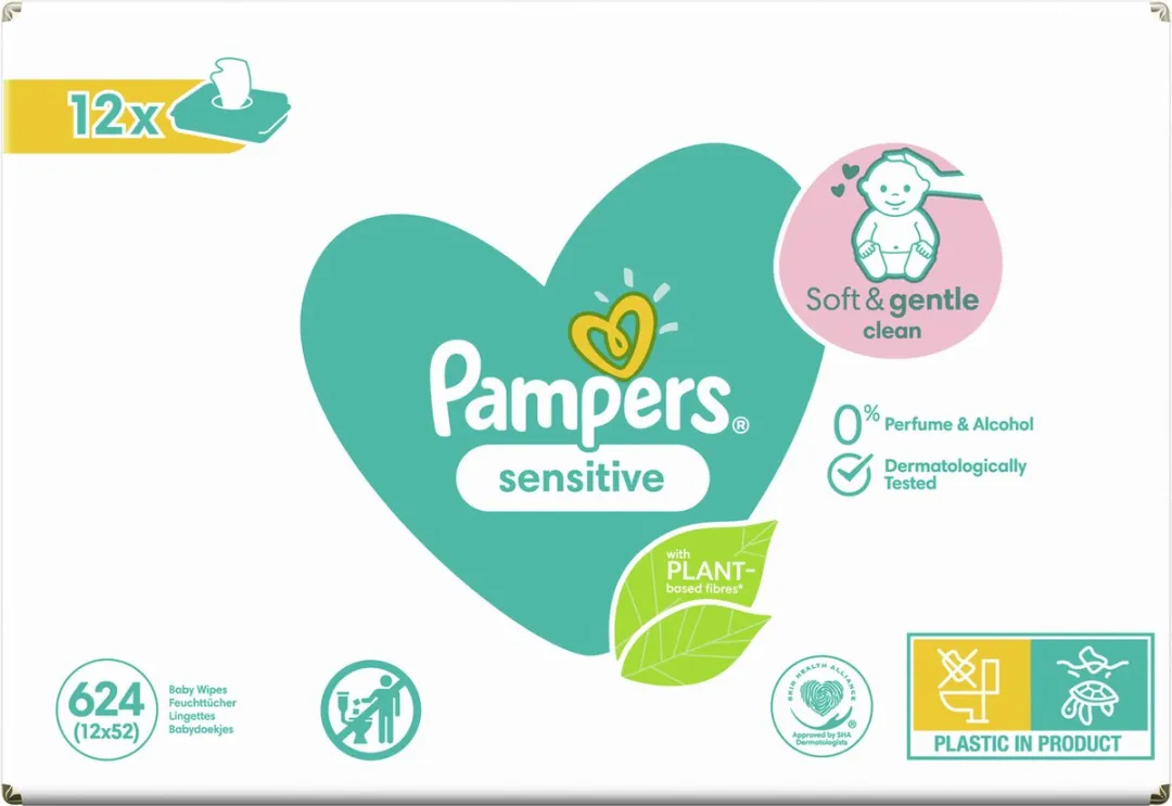 Pampers Sensitive Billendoekjes 1248 Stuks