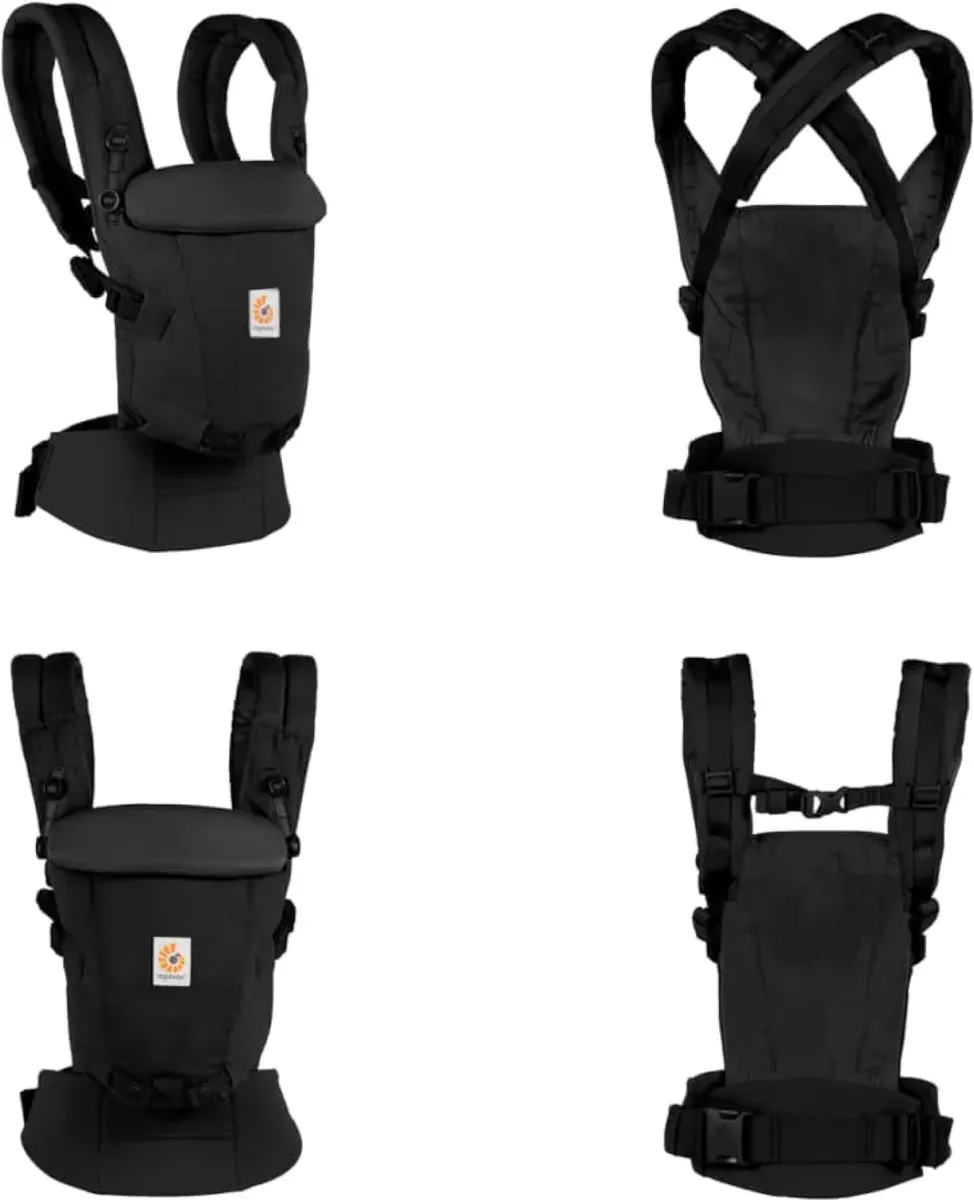 Ergobaby Draagzak Adapt - Soft Touch Cotton - Onyx Black