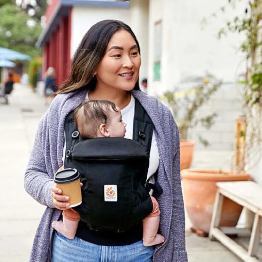 Ergobaby Draagzak Adapt - Soft Touch Cotton - Onyx Black